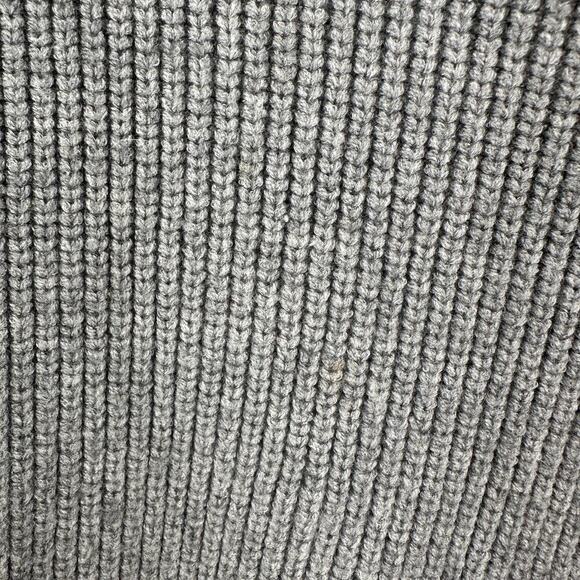 Gray Turtleneck Sweater with Red Heart Patches - Picture 12 of 15